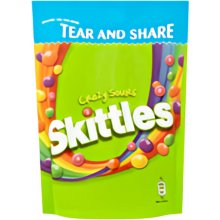 Skittles Crazy Sours Kyselé bonbóny 174 g