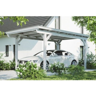 Konsta Přístřešek na auto 304 x 500 cm bílý – HobbyKompas.cz