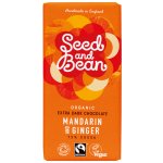 Seed and Bean čokoláda hořká Mandarinka a Zázvor 85 g – Zboží Mobilmania