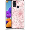 Pouzdro a kryt na mobilní telefon Samsung Pouzdro ACOVER Samsung Galaxy A21s s motivem Floral I