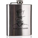 Placatka BANQUET nerezová AKCENT Real gentleman 12,2 x 9,2 x 2,2 cm – Zboží Dáma