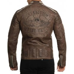 Affliction bunda Black Skull 110OW414-DKBR Dark Brown