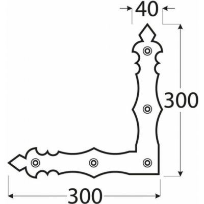 Domax rohovník NAD4C 300 x 300 x 40 x 4,0mm DMX89932 – Sleviste.cz