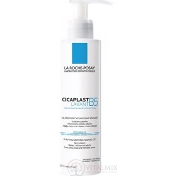 La Roche Posay Cicaplast Lavant B5 zklidňující čisticí pěnivý gel For Skin Irritation Babies Childern and Adults Face Body Scalp and Intimate Areas 200 ml