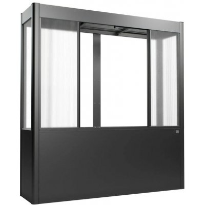 Biohort Skleník s vyvýš.záhonem Florentina 2x0,5MAXI tm.šedý 201,6x54,7x213,4 cm – Hledejceny.cz