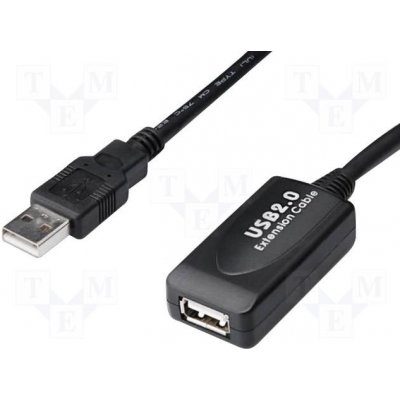 Digitus DA-73103 Repeater USB, USB 2.0, USB A zásuvka, USB A vidlice, 25m – Zboží Mobilmania