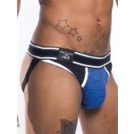 Mister B URBAN Manhattan Jockstrap Blue Black - jocksy LARGE – Zboží Dáma