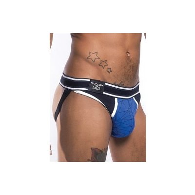 Mister B URBAN Manhattan Jockstrap Blue Black - jocksy LARGE – Zboží Dáma