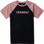 Burton kids' Vault Short Sleeve t-shirt true black/powder blush – Hledejceny.cz