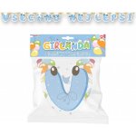 Girlanda narozeniny VŠECHNO NEJLEPŠÍ modrá 215 cm – Sleviste.cz