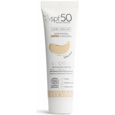 Dhyvana Přírodní minerální tónovací krém SPF 50 50 ml Golden Beige 50 – Sleviste.cz