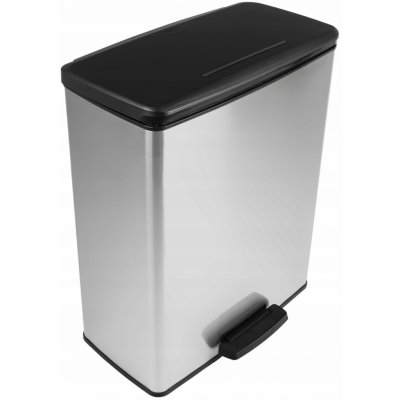 Curver DECO BIN DUO 26L+26L Odpadkový koš stříbrný 01129-C70 – Hledejceny.cz