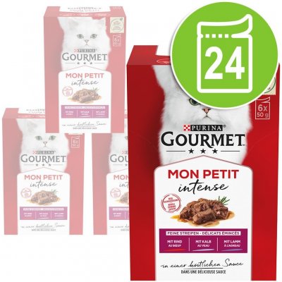 Gourmet Mon Petit hovězí telecí jehněčí 24 x 50 g – Zboží Mobilmania