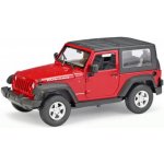 Welly Jeep 2007 Wrangler Rubicon Soft top Červený 1:24 – Sleviste.cz