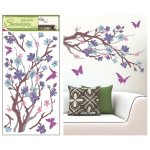 Room Decor Samolepky na zeď purpurovo-fialová větvička 69 x 32 cm 1 kus – Zbozi.Blesk.cz