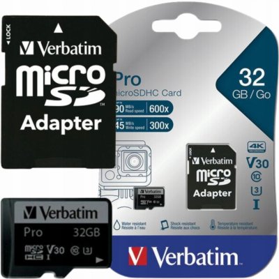 Verbatim Pro U3 microSDHC 32 GB 47041 – Sleviste.cz