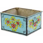 Sanu Babu Plechový podnos servírovací tác ručně malovaný 36x30x20cm – Hledejceny.cz