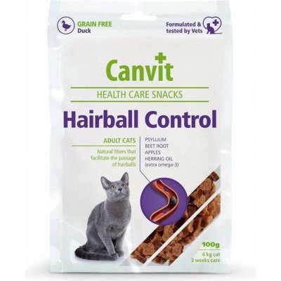 Canvit Snacks CAT Hairball Control 100 g – Zboží Mobilmania