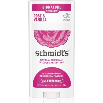 Schmidt's Rose + Vanilla deostick 75 g
