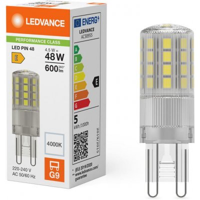 LEDVANCE LED žárovka G9 4,5W (48W) neutrální bílá (4000K) – Hledejceny.cz
