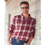 Blancheporte Extra dlouhá flanelová košile s kostkovaným vzorem khaki – Zboží Mobilmania