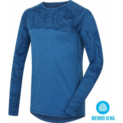 Husky Merino pánské triko DL modrá – Zboží Mobilmania