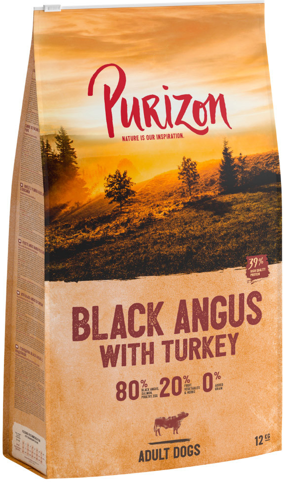 Purizon Adult Black Angus hovězí s krocanem bez obilovin 2 x 12 kg