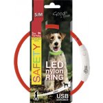 Dog Fantasy LED nylon obojek – Zboží Dáma