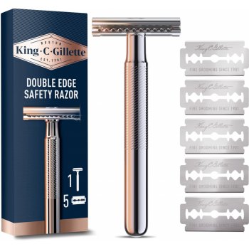 Gillette King C. Double Edge + 5 ks hlavic