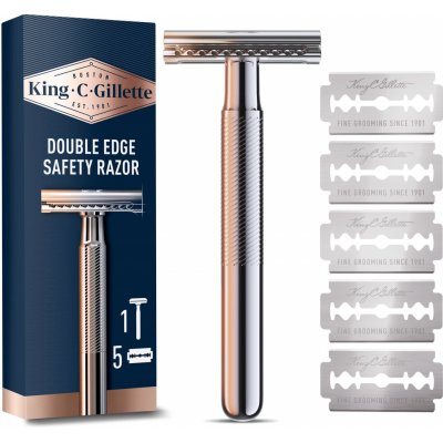 Gillette King C. Double Edge + 5 ks hlavic – Zbozi.Blesk.cz