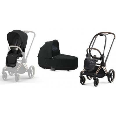 Cybex Priam 4.0 Sport Sepia Black + Korba 2.0 Deep Black 2023