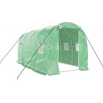 vidaXL Skleník s ocelovým rámem Zelený 8 m² 4x2x2 m – Zboží Dáma