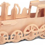 Wooden toy / WCK 3D dřevěné puzzle Lokomotiva 30 ks – Zbozi.Blesk.cz