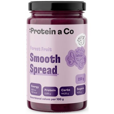 ProteinaCo Ovocná pomazánka bez přidaného cukru lesní ovoce, 230 g – Hledejceny.cz