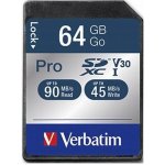Verbatim Pro U3 SDXC 64 GB 47022 – Zboží Živě