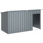 vidaXL Psí bouda se střechou antracitová 196 x 91 x 110 cm – Zboží Dáma
