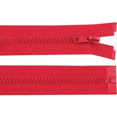 Kostěný zip šíře 5 mm délka 85 cm bundový 162 červená světlá – Hledejceny.cz