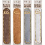 Kniha - kožená záložka do knihy Barva kůže: Hnědá semiš (D32), – Hledejceny.cz