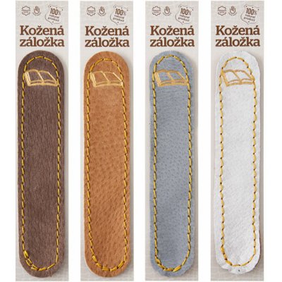 Kniha - kožená záložka do knihy Barva kůže: Hnědá semiš (D32), – Hledejceny.cz