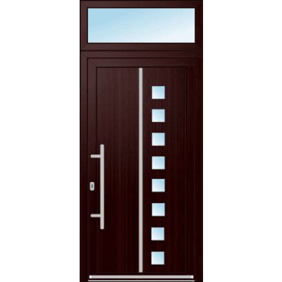OknaDvereNaMiru.cz Vchodové dveře INOX 1408 + Nadsvětlík bílá 100 x 220 cm – Hledejceny.cz