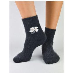 Noviti SB054 nadýchaný jetel dámské ponožky šedá