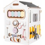 BusyKids Activity board domeček bílý pastel – Zbozi.Blesk.cz