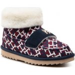 Tommy Hilfiger bačkory Boot Slipper Monogram FW0FW06717 Rwb Monogram – Hledejceny.cz