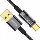 Baseus CATS000201 Explorer Series Fast Charging Datový USB - USB-C 100W, 1m