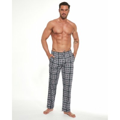 Cornette pánské pyžamové kalhoty tmavě šedé – Zboží Mobilmania