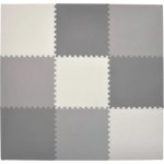 KIK Pěnové puzzle Odstíny šedé 9 ks – Zboží Dáma