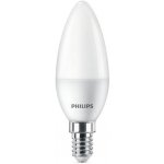 Philips žárovka LED svíčka, 5W, E14, studená bílá – Hledejceny.cz