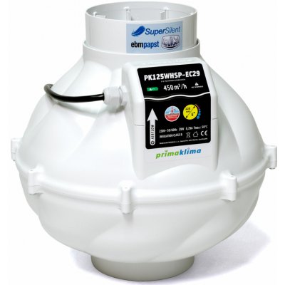Prima klima Whisperblower EC Pk125Whsp-Ec29 450 m3/h 125 Mm – Hledejceny.cz