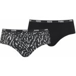 Puma Kalhotky Printed Hipster 2 Pack W 701210986001 černá – Zboží Dáma