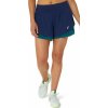 Dámské šortky Asics Nagino Tennis 3.5 In 2-N-1 Layer Short blue expanse/rich teal